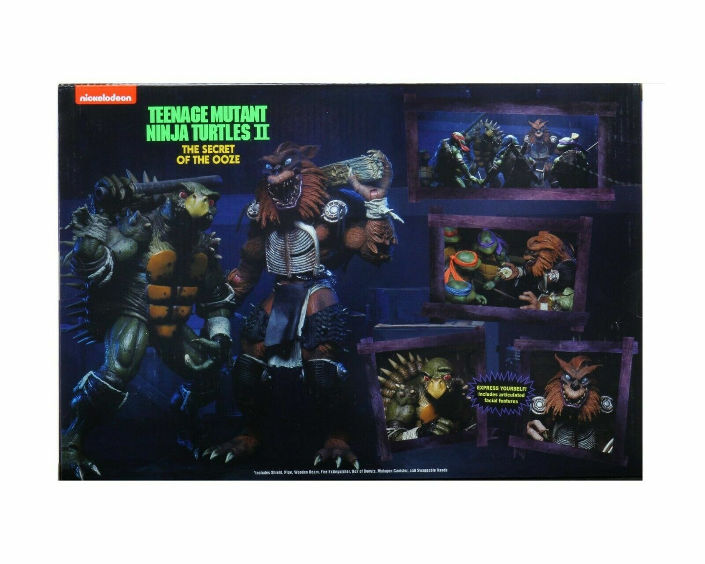 NECA Teenage Mutant Ninja Turtles II Tokka & Rahzar 2-Pack