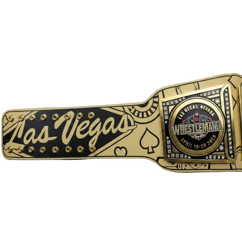 حزام WWE Golden Champion الإصدار الخاص بلاس فيغاس طبق الأصل