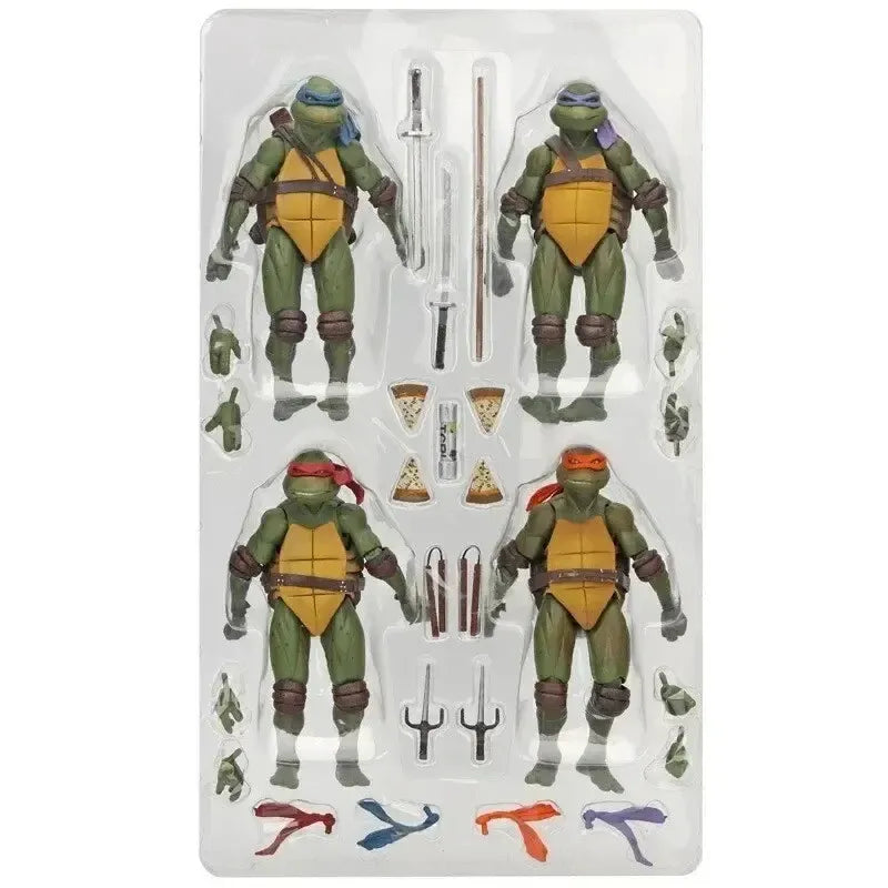 NECA Teenage Mutant Ninja Turtles (1990 Movie) Deluxe 4-Turtle Box Set