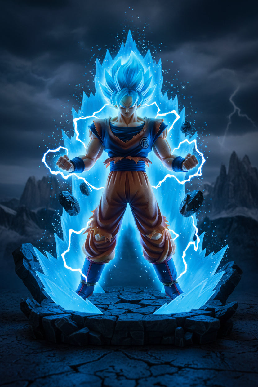 Dragon Ball Super Super Saiyan Blue Goku LED Figure