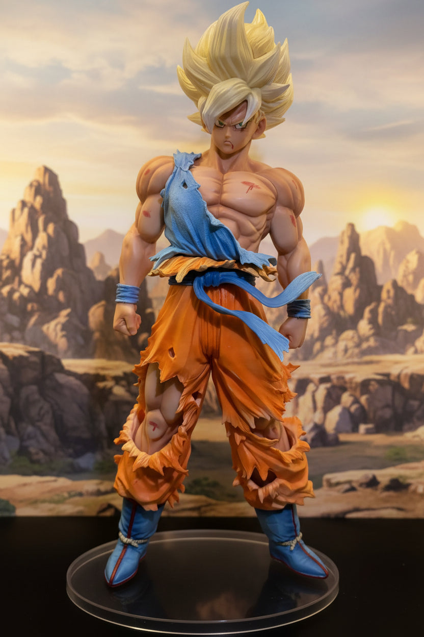 Dragon Ball Z Super Saiyan Goku 43cm Premium Figure with Interchangeable Bust