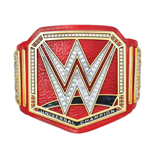 WWE Universal Championship Red Replica Belt with Roman Reigns Side Plates