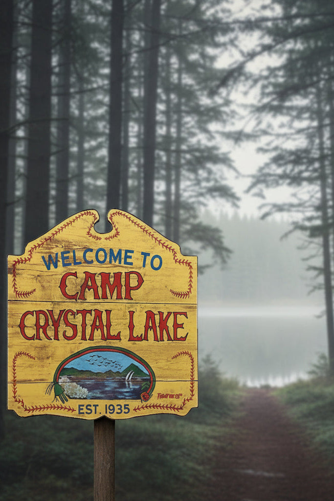 Friday the 13th – Welcome to Camp Crystal Lake Sign