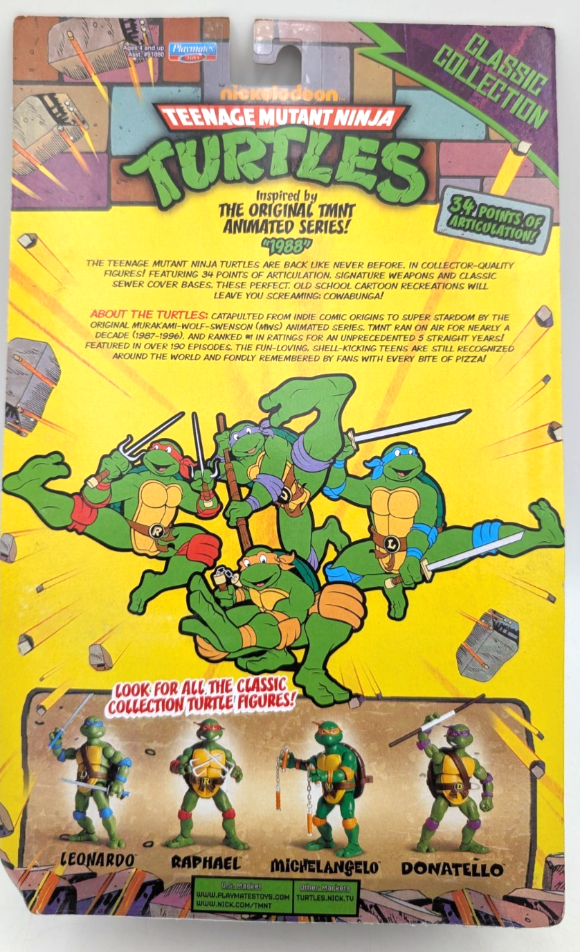 Classic Playmates Teenage Mutant Ninja Turtles Action Figure