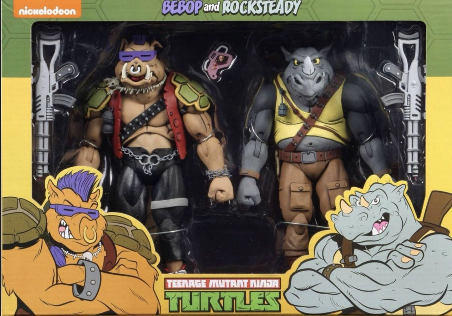 NECA TMNT Cartoon Bebop & Rocksteady 2-Pack