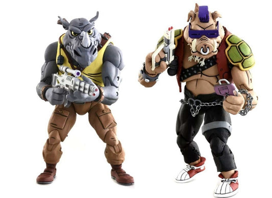 NECA TMNT Cartoon Bebop & Rocksteady 2-Pack