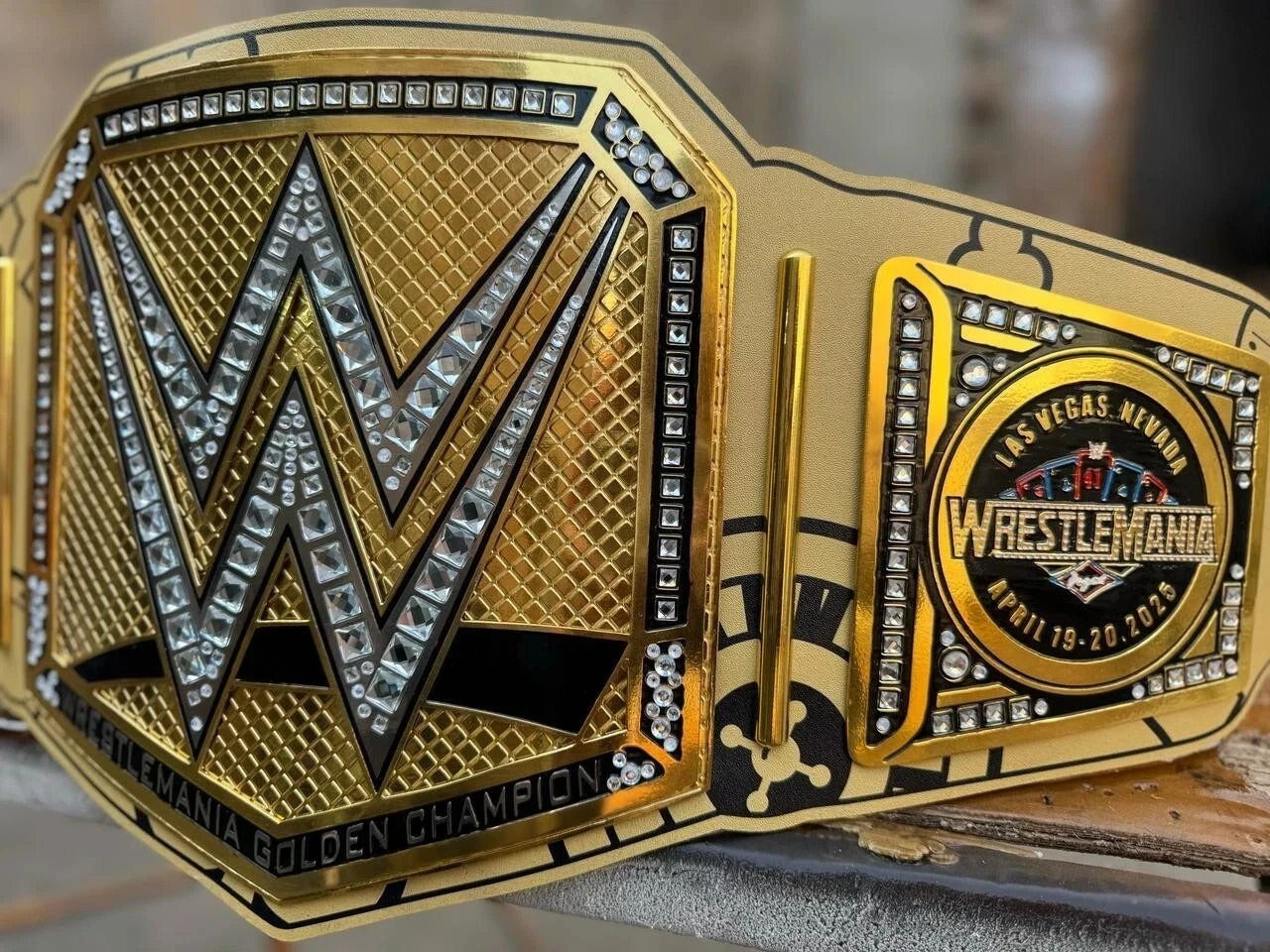 WWE Golden Champion Las Vegas Edition Replica Belt