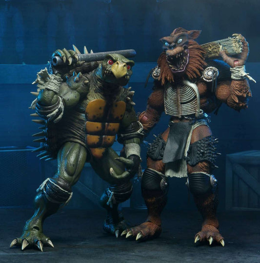 NECA Teenage Mutant Ninja Turtles II Tokka & Rahzar 2-Pack