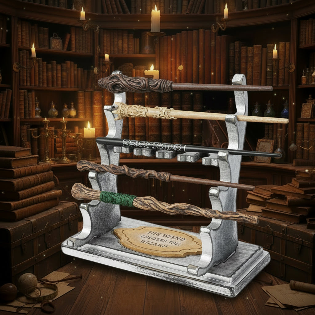 Harry Potter 5-Wand Collection with Display Stand