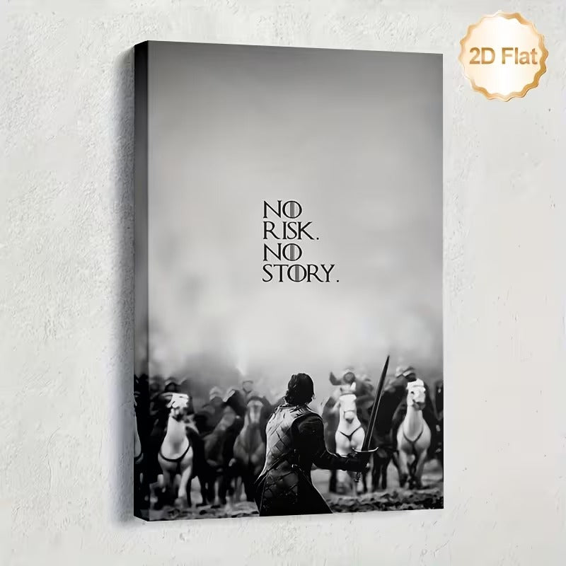 Game of Thrones Jon Snow 30×45 Framed Canvas