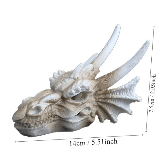 Game of Thrones White Dragon Skull Display